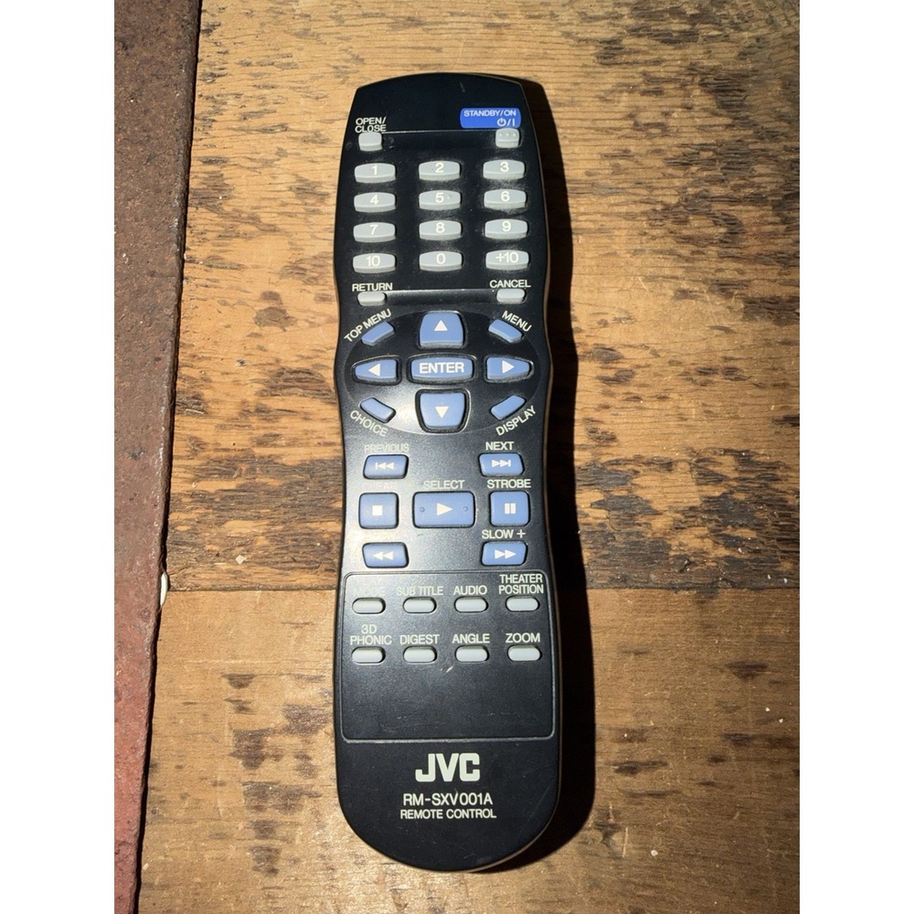Genuine JVC RM-SXV001A Remote Control for XV-S300 XV-S300BK XV-S302SL DD-11386